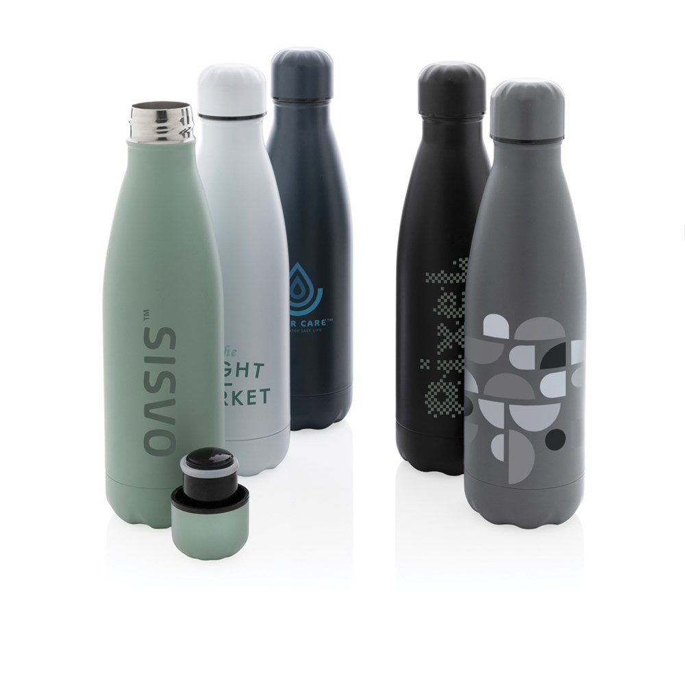 Solid colour vacuum stainless steel bottle 500 ml