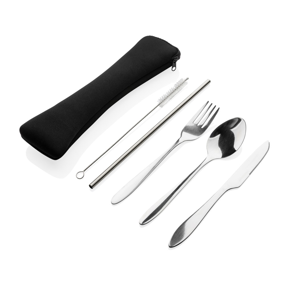 4 PCS stainless steel re-usable cutlery set