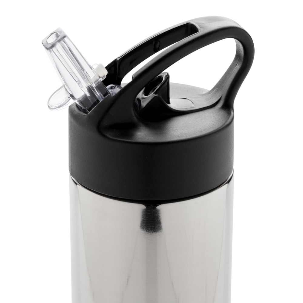 Sport bottle with straw