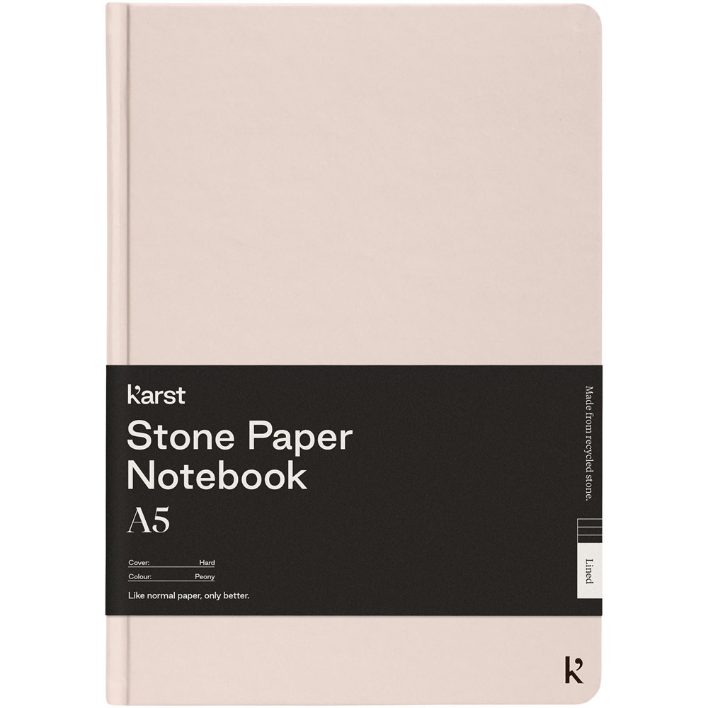 Karst® A5 stone paper hardcover notebook - lined