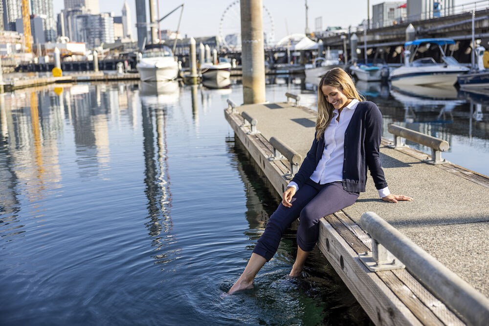 Cutter & Buck - Oakville Cardigan Dark Navy M