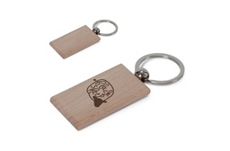 [A53-LT99713-N0093] Key ring wood rectangular